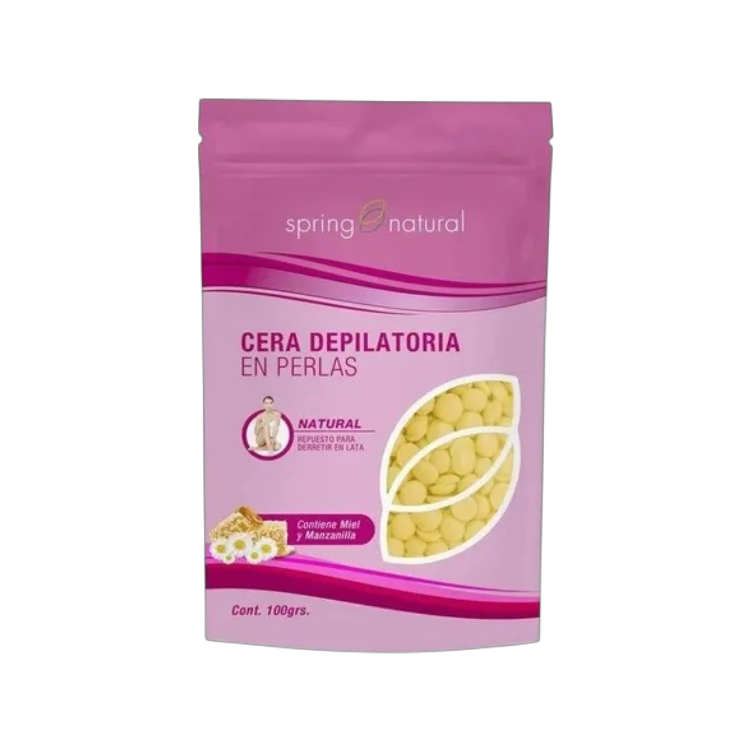 CERA DEPILATORIA EN PERLAS SPRING NATURAL (Bolsa 100g)